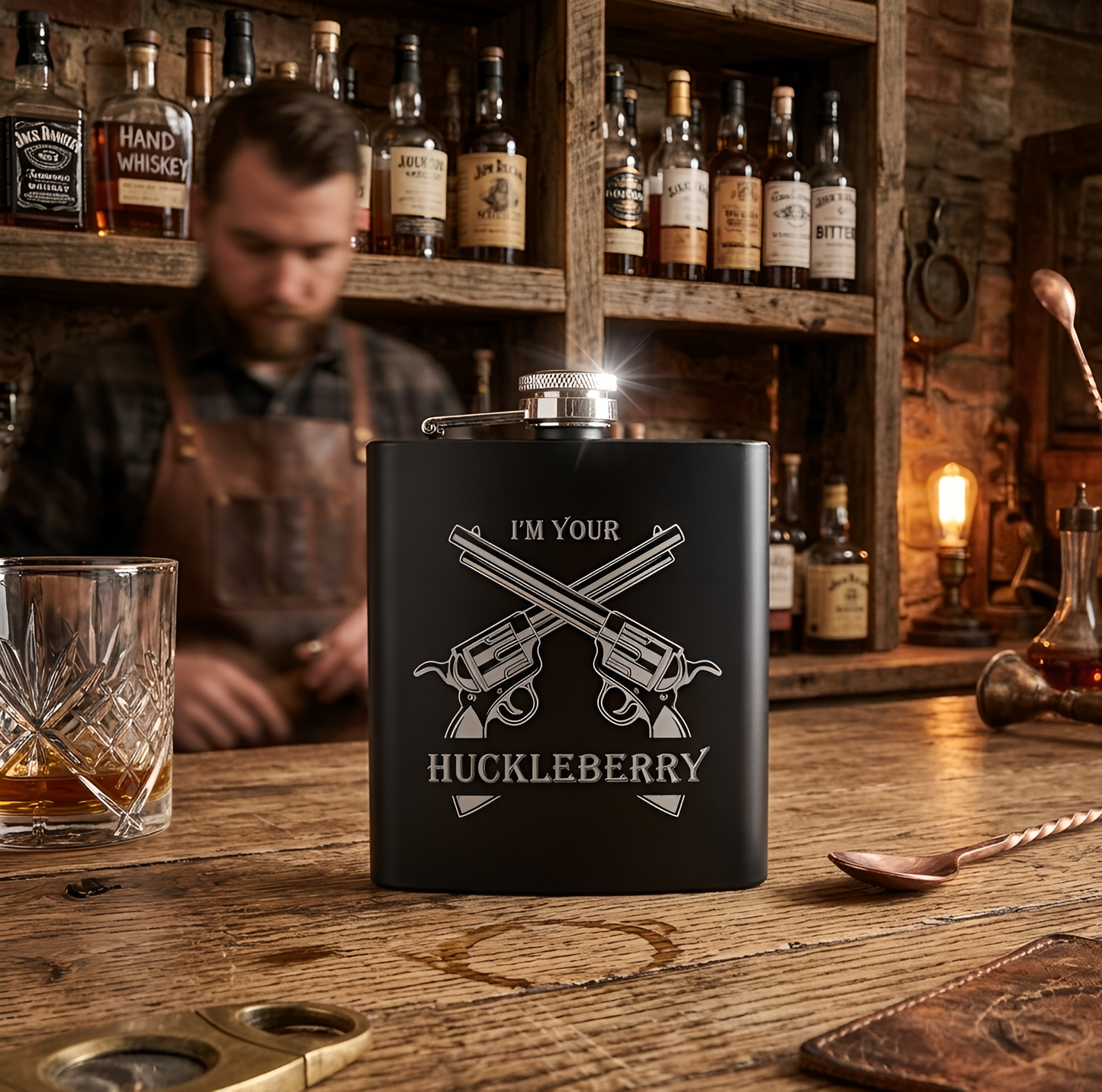 Huckleberry Vendetta - Hip Flask