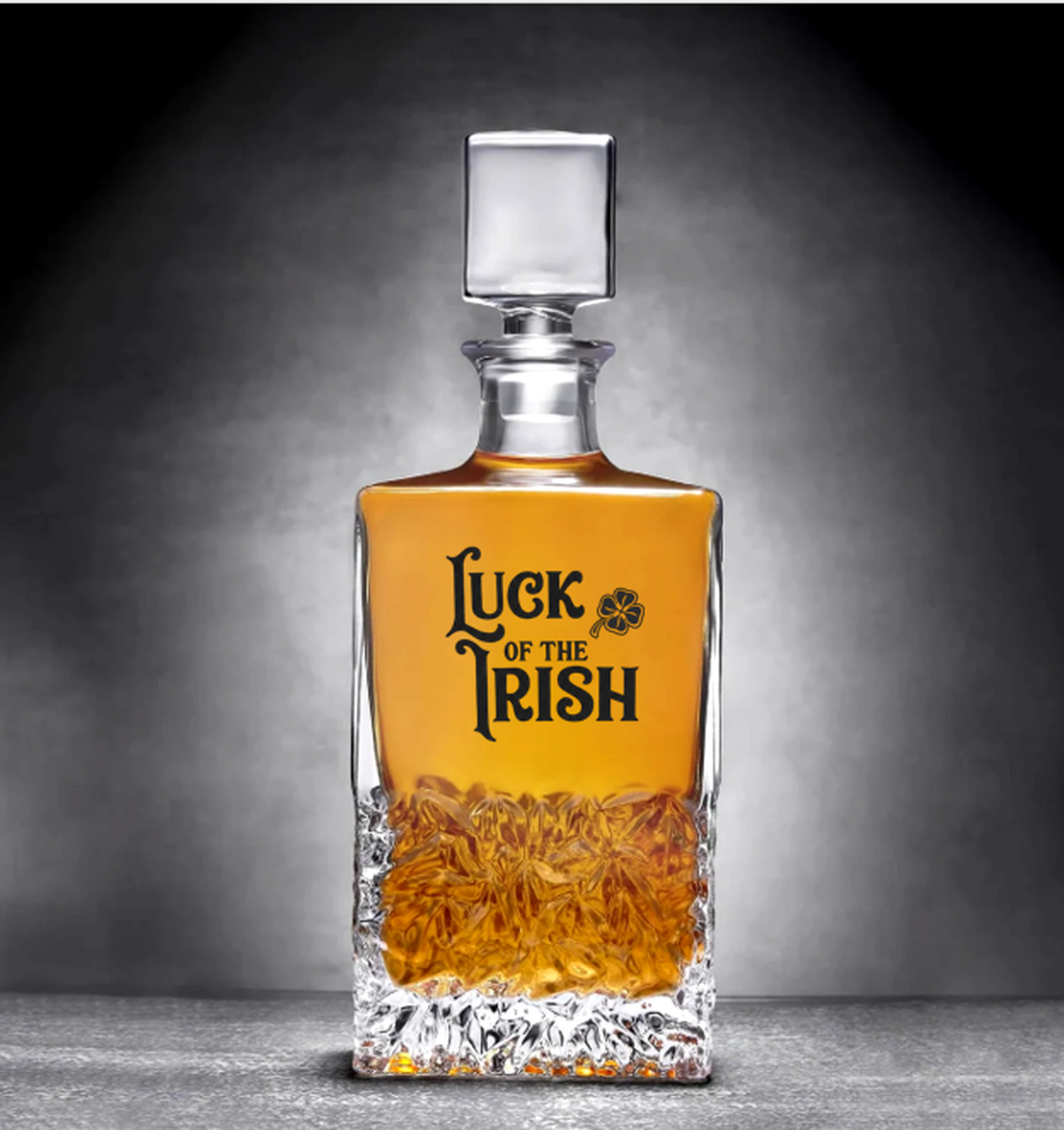 Luck of the Irish Spirits Decanter - Chiseled