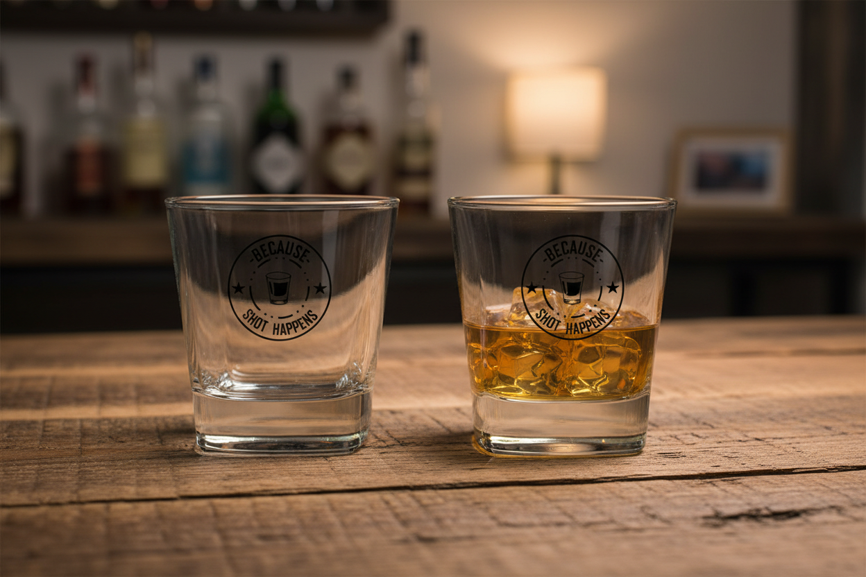 Shot Happens Pair of Rocks Glasses
