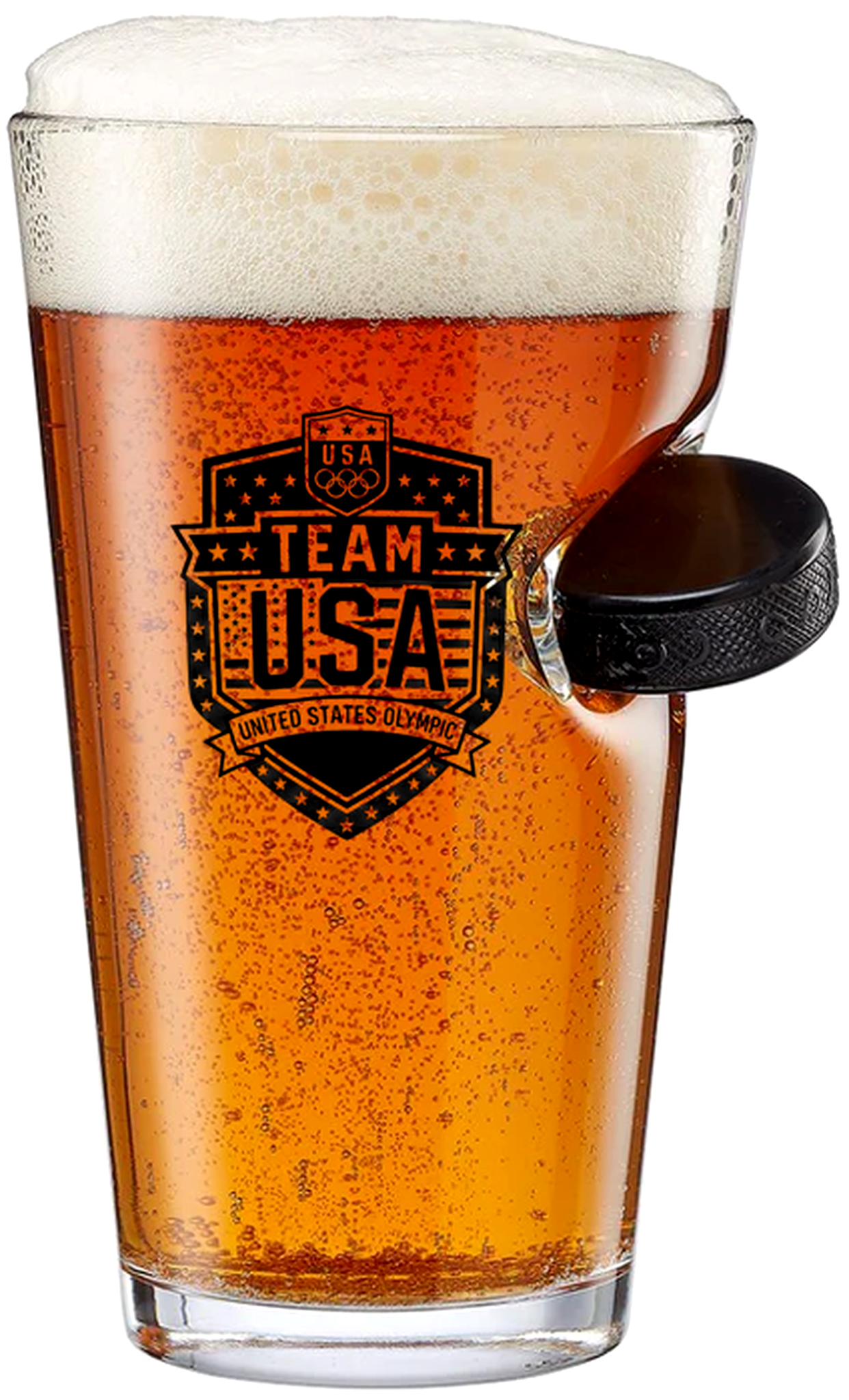 TEAM USA Commemorative Hockey Glass
