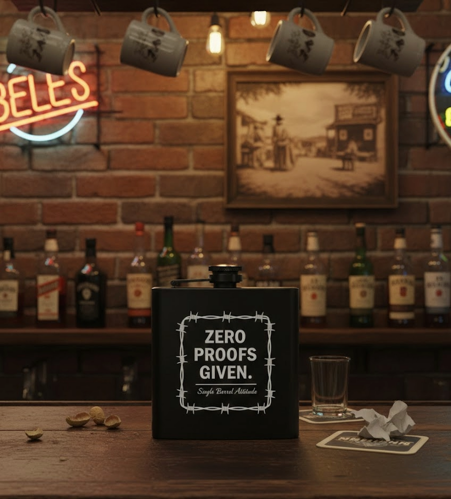 Zero Proofs Given Hip Flasks