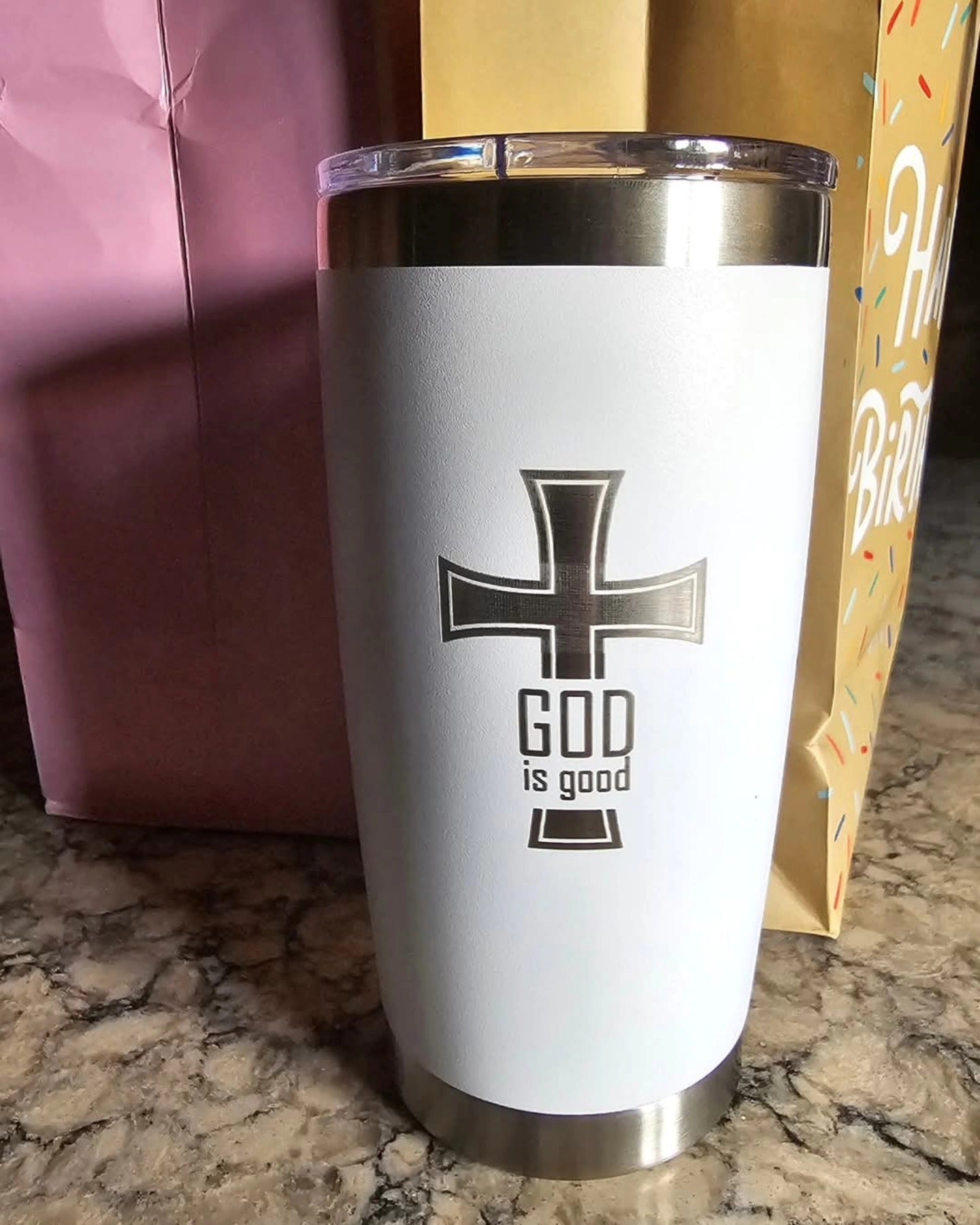 God is Good 20 oz Engraved Tumbler