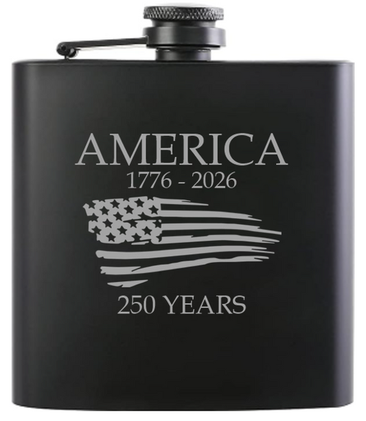 America's 250th Commemorative Hip Flasks