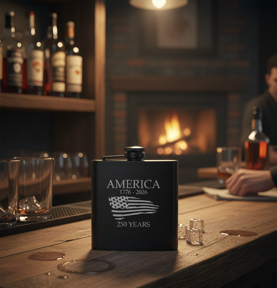America's 250th Commemorative Hip Flasks