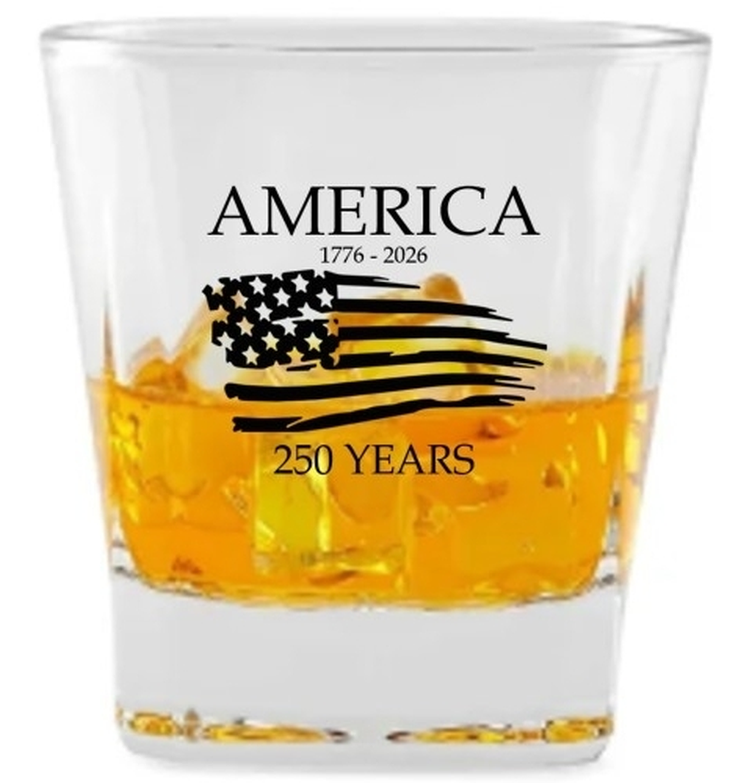 America's 250th Commemorative Pair of Rocks Glasses
