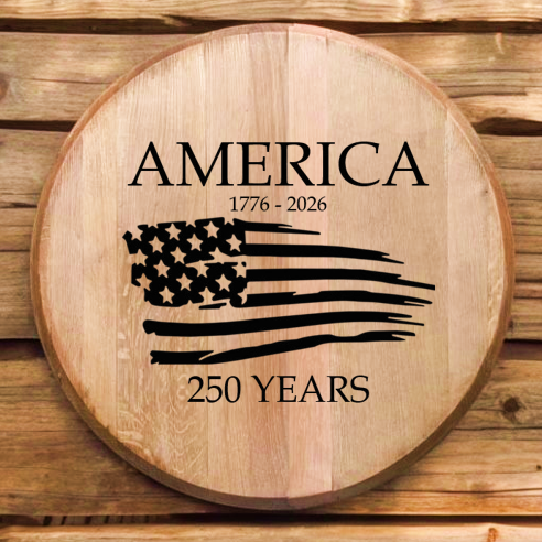 America's 250th Commemorative Barrel Heads