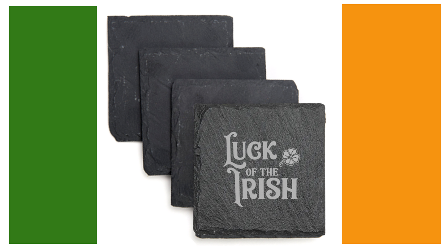 Highland Hearth Slate Coaster Set