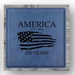 America's 250th Commemorative Leatherette 6 Coaster Set