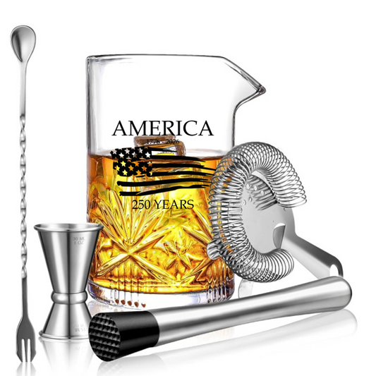 America's 250th Commemorative 5-Piece Bartender Cocktail Kit