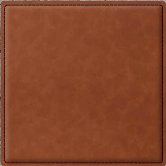Custom Engraved Leather Coasters - Rawhide