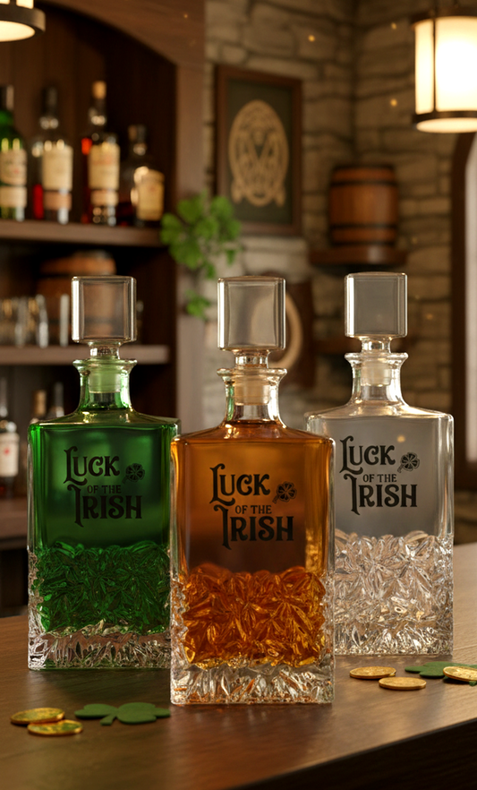 Luck of the Irish Spirits Decanter - Chiseled