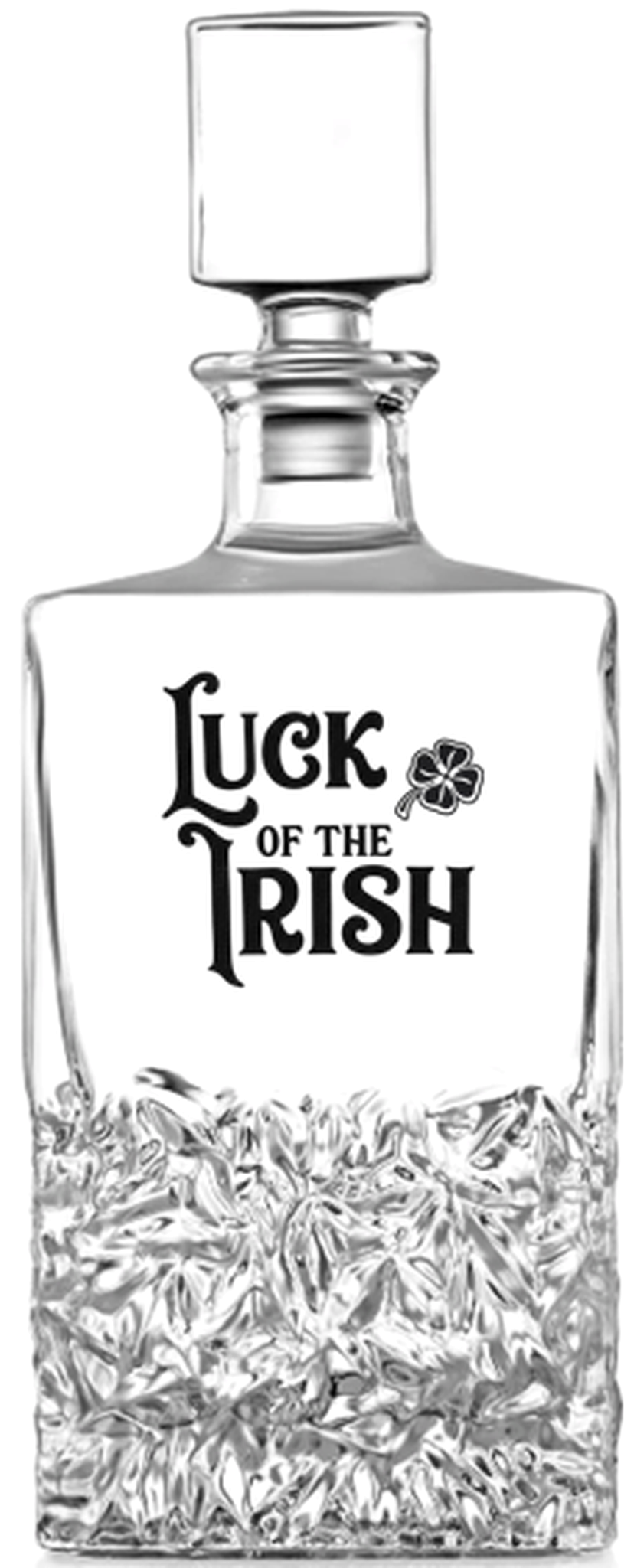 Luck of the Irish Spirits Decanter - Chiseled
