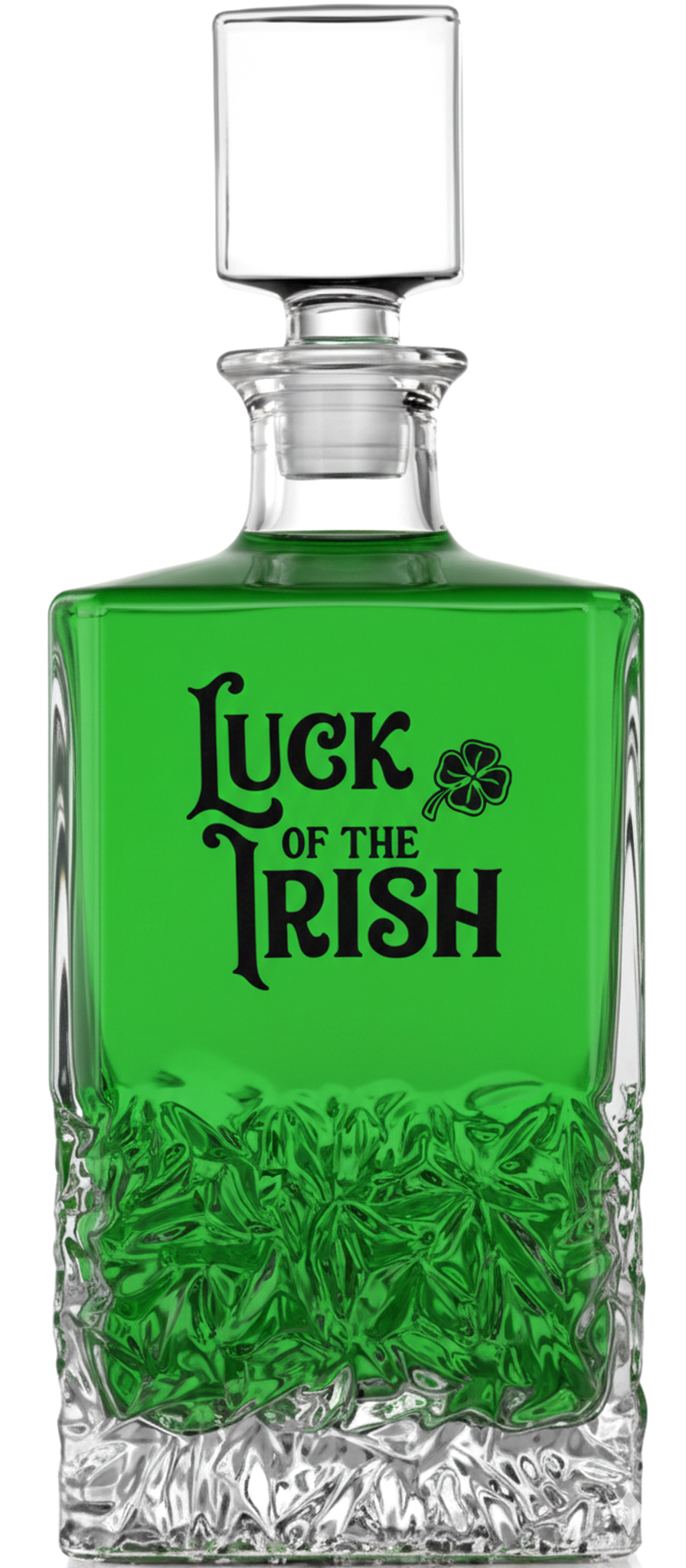 Luck of the Irish Spirits Decanter - Chiseled