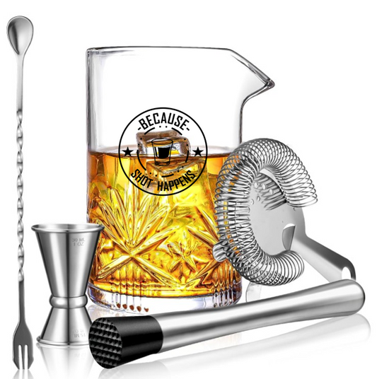 Shot Happens 5-Piece Bartender Cocktail Kit