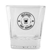 "Shot Happens" Rocks Glasses