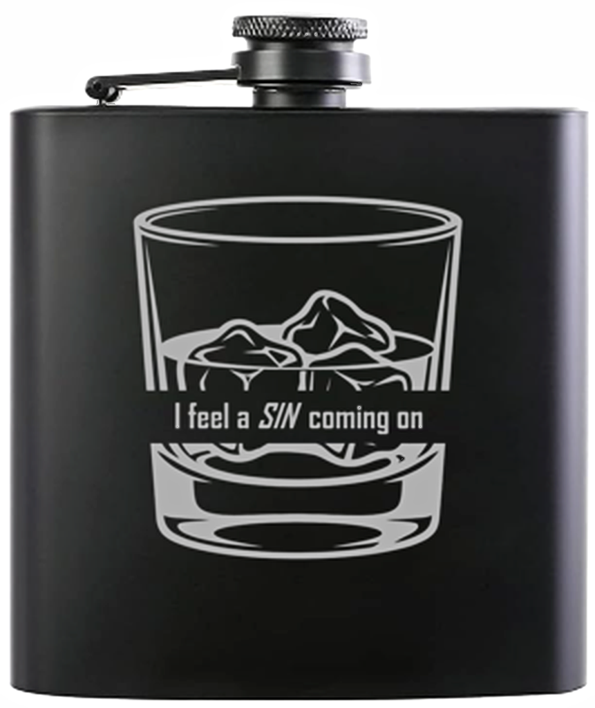 Saints and Sinners Hip Flasks