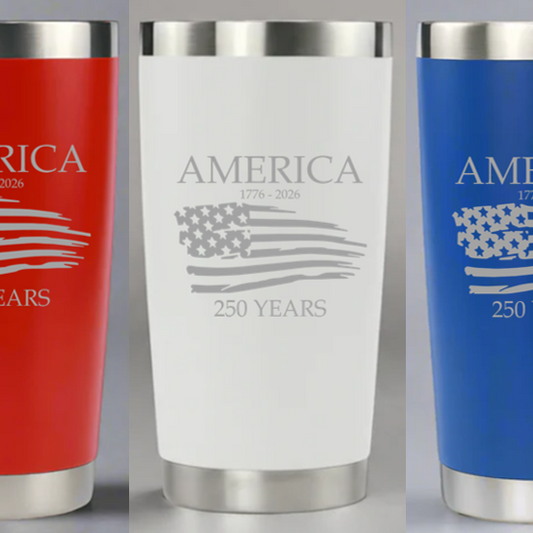 America's 250th Commemorative 20 oz. Insulated Tumblers