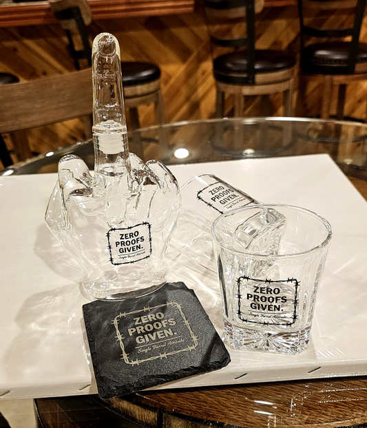 Zero Proofs Given - Middle Finger Decanter Set