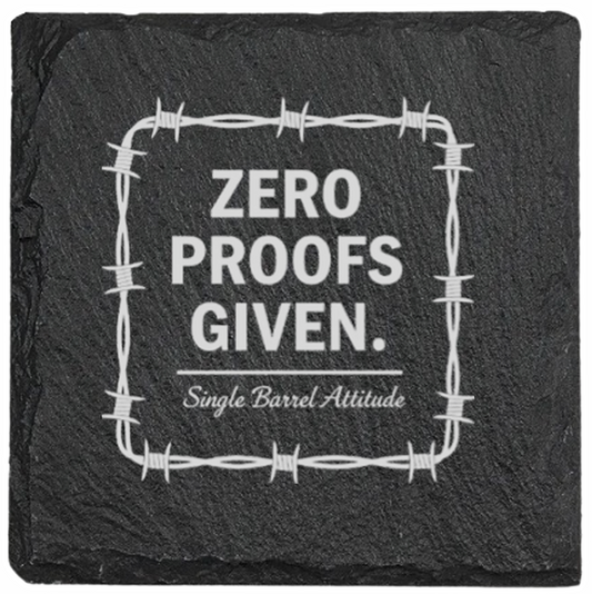 Zero Proofs Given Slate 4 Coaster Set