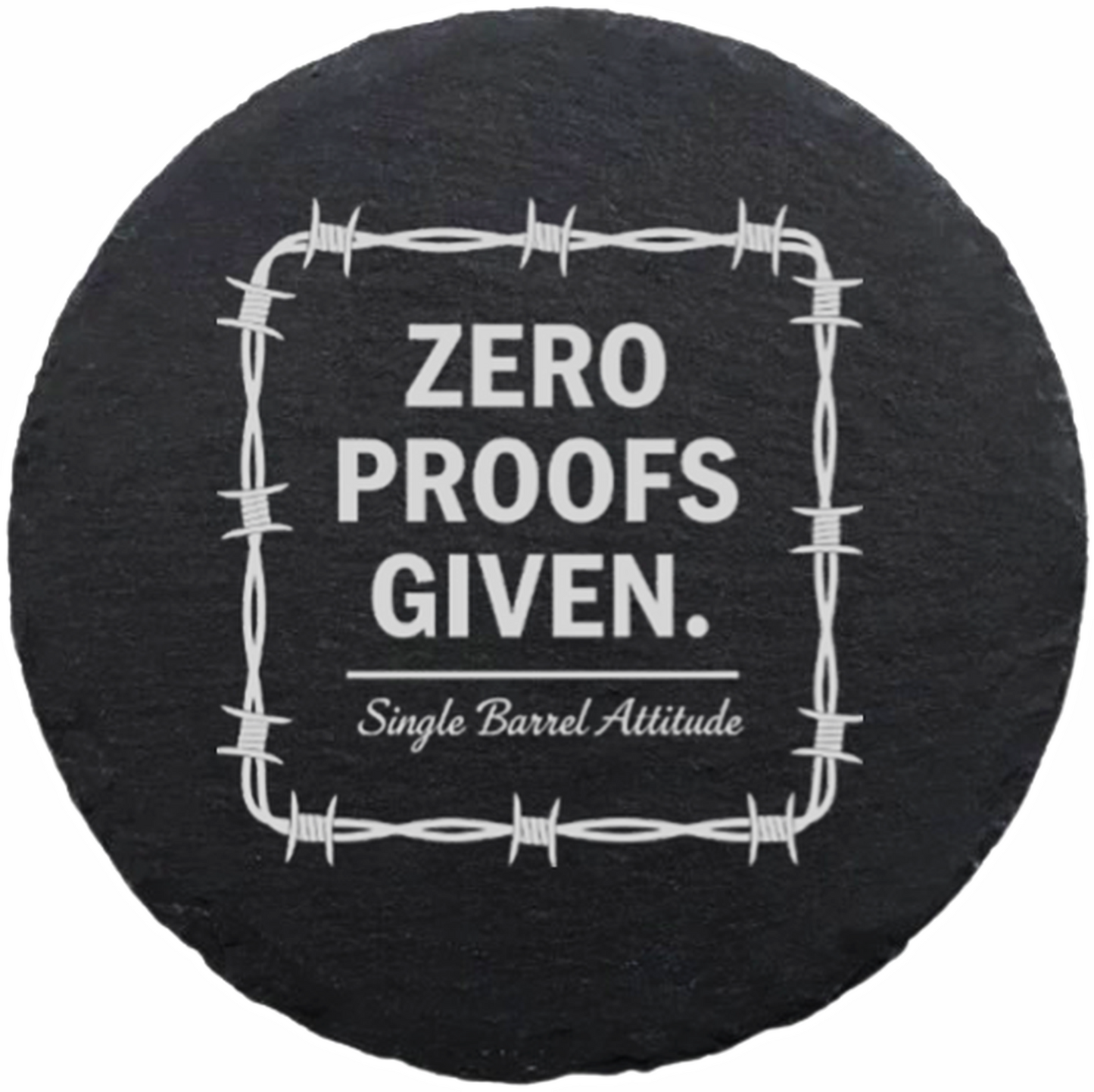 Zero Proofs Given Slate 4 Coaster Set
